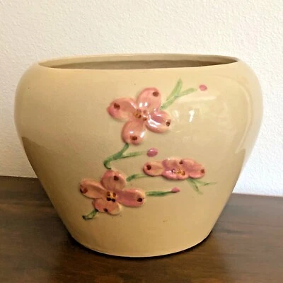 RRPco Robinson Ransbottom Jardiniere Mid Century Dogwood ART POTTERY ROSEVILLE - Image 1 of 4