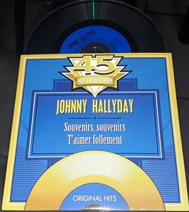 JOHNNY HALLYDAY RARE CD 2 TITRES SOUVENIRS SOUVENIRS T AIMER FOLLEMENT - Afbeelding 1 van 2