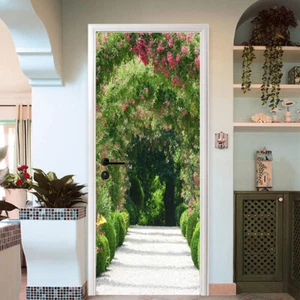 3D Gartenblumen H5894 Tür Wandmalerei Wandaufkleber Aufkleber Erin 2023 - Picture 1 of 11