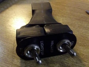Hazard headlamp popup toggle switch Mazda MX-5 mk1 JASS vintage black s/s MX5 - Picture 1 of 3