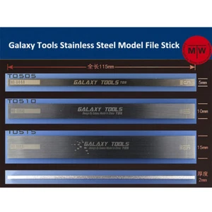 GALAXY Tools Stainless Steel Model File Stick Hobby Craft Tools 5mm/10mm/15mm - Picture 1 of 10