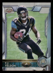 2015 Topps Chrome Black Refractors #138 T.J. Yeldon /299 - Picture 1 of 2