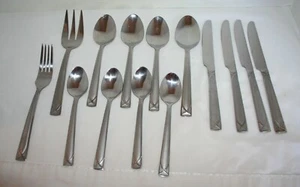 Juego de cubiertos de acero inoxidable (14) cubiertos CAMBRIDGE CROSSROAD SAND - Imagen 1 de 9