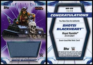 Shotzi Blackheart #MR-SB WWE Women Division 2021 Mat Relic Purple Parallel 78/99 - Picture 1 of 1