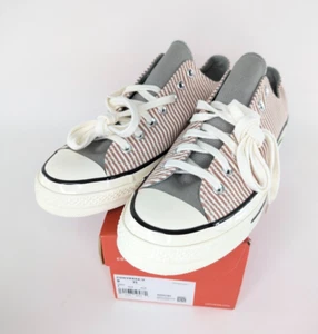 Converse Unisex Chuck 70 Stripe Sneaker Clay/Slate Sage/Egret A00474C sz 9 Men - Picture 1 of 11