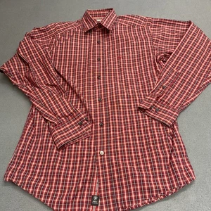 Ariat Pro Series Hemd Herren Medium rot kariert Western Core Cowboy Rodeo Workwear - Bild 1 von 14