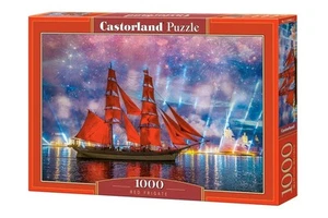New Castorland Jigsaw Puzzle 1000 Pieces 104482 Red Frigate - Picture 1 of 2