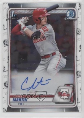 2020 Bowman Draft Chrome Draft Picks Auto Casey Martin #CDA-CM Auto - Image 1 of 2