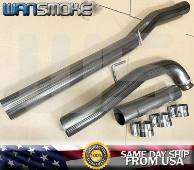 4" Turbo Diesel Exhaust Pipe for 2011-2015 Silverado Sierra 2500/3500HD LML 6.6L - Image 1 of 4