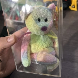 TY Beanie Baby GROOVY The Ty-Dyed Bear - Comme neuf - Photo 1 sur 6