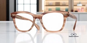 OLIVER PEOPLES OV5474U 1726 Ahmya Washed Sunstone Clear 52 mm Women's Eyeglasses - Picture 1 of 3