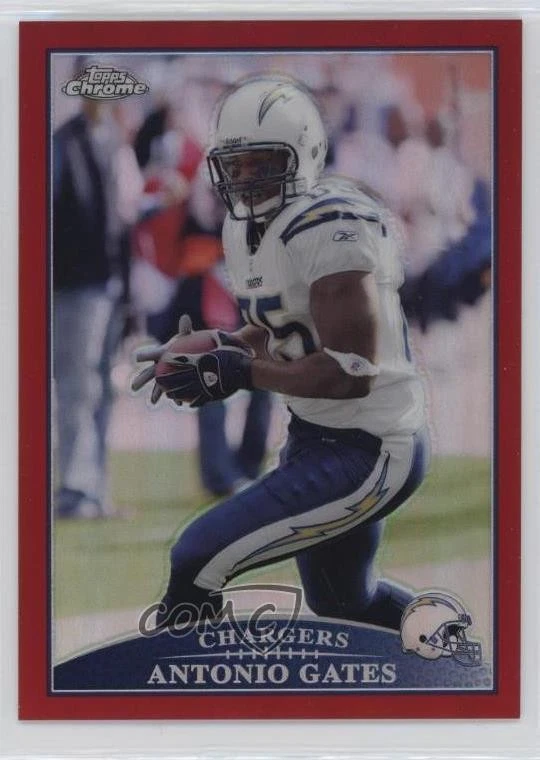 2009 Topps Chrome Red Refractor /25 Antonio Gates #TC43 - Image 1 of 2