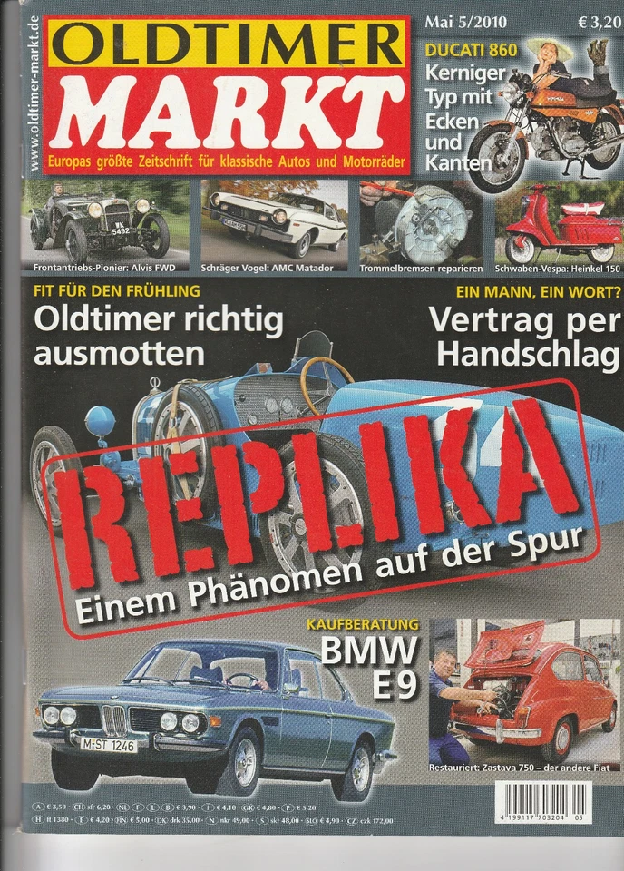 Oldtimer Markt 05/2010 : Kaufberatung - BMW CS 2800 - 3.0 CSL - Bild 1 von 1