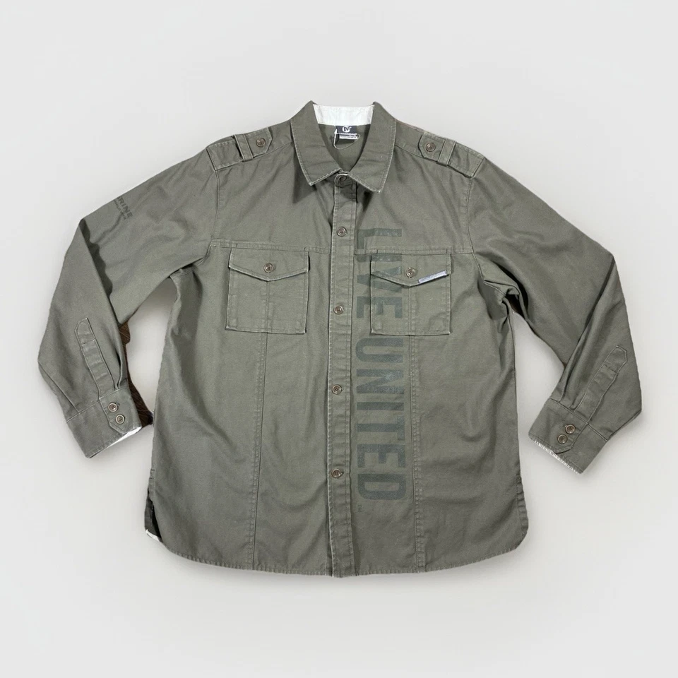 NWOT Merrell Live United Wolverine World Wide Button Up Cotton Shirt Mens XL - Image 1 of 4