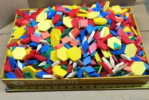 10# of Hand2Mind Math Manipulatives Pattern Blocks - Picture 1 of 2