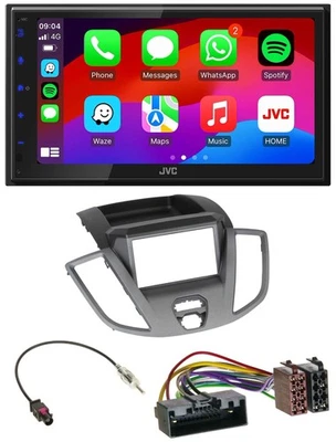 JVC Bluetooth USB MP3 2DIN DAB Autoradio für Ford Transit V363 2014-2018 - Bild 1 von 4