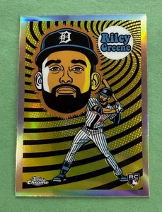 2023 Topps Chrome Riley Greene Ultraviolet All-Stars REFRACTOR RC TIGERS - Bild 1 von 2