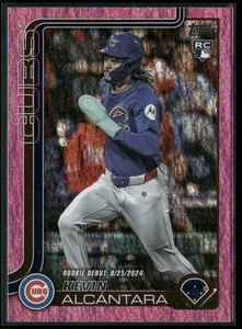 Actualización Topps 2025 #US128 Kevin Alcántara lámina de diamante rosa - Imagen 1 de 2