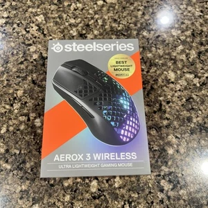 Aerox 3 Wireless Mouse Onyx - New & Sealed - Picture 1 of 4