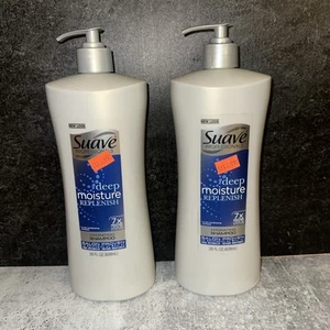 2 Lot Suave Professionals Deep Moisture Replenish Hydrating Shampoo, 28oz JUMBO - Picture 1 of 1