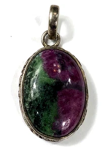 Rubin Zoizit Anhänger Sterlingsilber - Bild 1 von 11