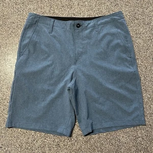 Volcom Shorts Mens 36 Kerosene Hybrid Blue 9.5” Stretch Chino Surf & Turf - Picture 1 of 9