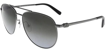 Ferragamo Shiny Ruthenium Aviator Sunglasses - SF157S 069 - Italy - Image 1 of 4