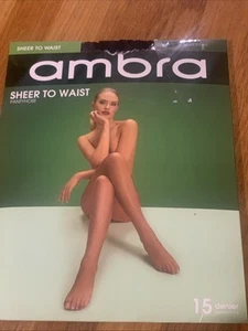 Ambra Sheer To Waist Classic Tights Black X-Tall (Slight Damage to Packaging) - Picture 1 of 3