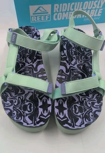 Sandalia de plataforma Reef Cushion Rem Hi para mujer talla 11 verde cósmico con tira trasera punta abierta - Imagen 1 de 6
