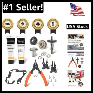 Whirlpool/KitchenAid Stand Mixer Worm Gear Set with Food Grade Grease & Pliers - Picture 1 of 11