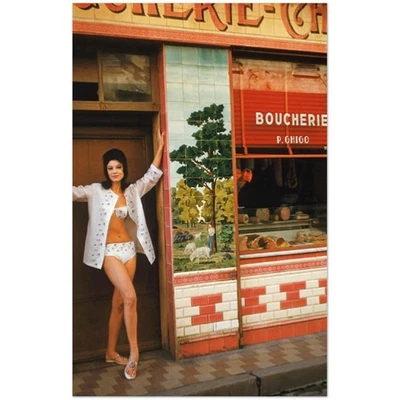 Boucherie P. Ghigo Poster - Vintage Street Scene - Image 1 of 4