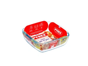 PYREX AIRFRYER Recipiente de recogida resistente al calor cuadrado 20x217x6cm 1L - Imagen 1 de 3