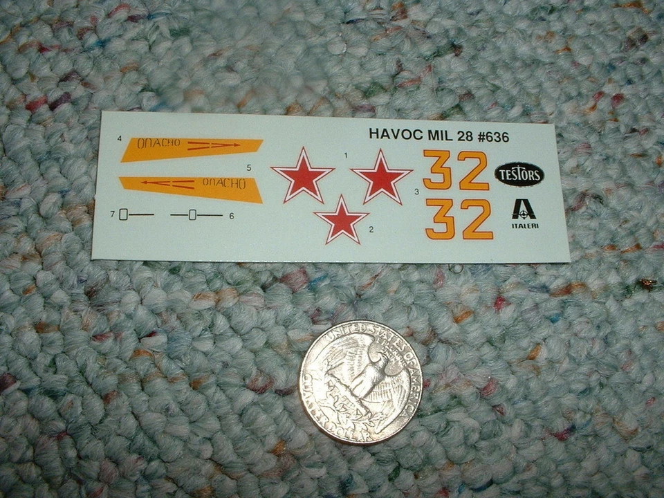 Testors decals 1/72 Kit# 636 Havoc MIL 28  E112 - Image 1 of 1