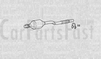 TUBO DELANTERO Y PRE CAT Mercedes Benz Sprinter 2.7 Diesel Van 02/2000 a 02/2001 Foto 1 de 2