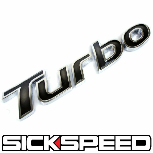 INSIGNIA EMBLEMA MOTOR CARRERA MOTOR TURBO PULIDO/NEGRO PARA PUERTA CAPÓ MALETERO A Foto 1 de 1