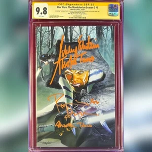 STAR WARS MANDALORIAN #5 VARIANTE CGC 9.8 SS ASHLEY ECKSTEIN ROSARIO DAWSON - Imagen 1 de 1