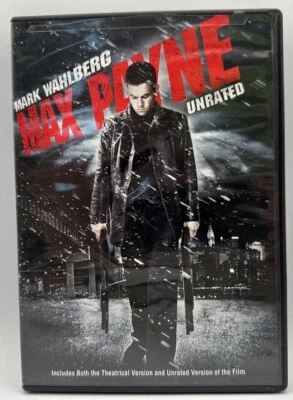 Max Payne DVD Theatrical & Unrated Versions Mark Wahlberg  Free Shipping 2008 - Image 1 of 3