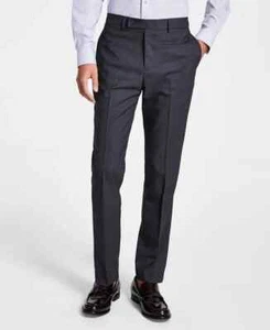 CALVIN KLEIN Men's Slim-Fit Performance Flat Front Trouser Pants 33Wx34L E01057 - Picture 1 of 7