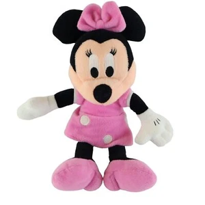 Disney Minnie Mouse 10 Inch Plush Pink Dress & Bow - Picture 1 of 4