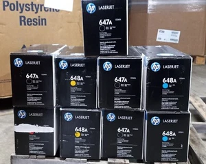 ORIGINAL OEM VERSIEGELT CMYK HP LASERJET 647A/648A CE260A, CE261A, CE262A CE263A * STCK. - Bild 1 von 6