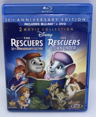The Rescuers / The Rescuers Down Under (35th Anniversary Edition) Blu-ray + DVD - Image 1 of 3
