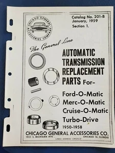 Chicago General Access. Automatic Transmission Replacement Parts 1959 Catalog F - Picture 1 of 5
