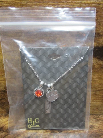 Clemson Tigers 3 charm Necklace - Trifecta - HJC Brand Cover
