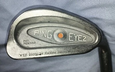 Original Ping Eye 2 Karsten Orange Dot 6 Iron ZZ-Lite Stiff Shaft Positrac Grip  - Image 1 of 4