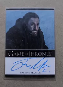 GAME OF THRONES SEASON 7 - TRADING CARD JOSEPH MAWLE AUTOGRAPH CARD - Picture 1 of 2