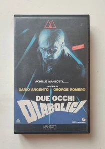 VHS DUE OCCHI DIABOLICI Dario Argento George A. Romero 1° ed NOLEGGIO box grande - Picture 1 of 4