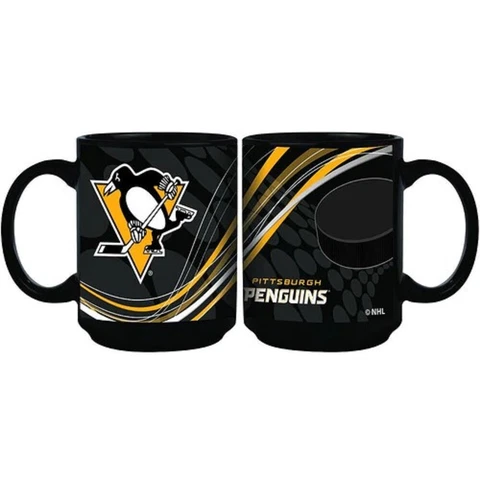 Pittsburgh Penguins NHL 2631 Ceramic Coffee Mug Tea Cup 15 oz Hockey Puck Cover