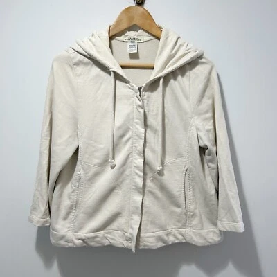 Prairie Underground Simple Life Hoodie in Oyster Size Small Lagenlook Organic - Image 1 of 4