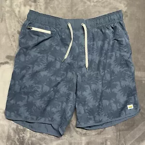 Vuori blaue Herren Badehose Badeshorts Größe Large Palmenmuster - Bild 1 von 4