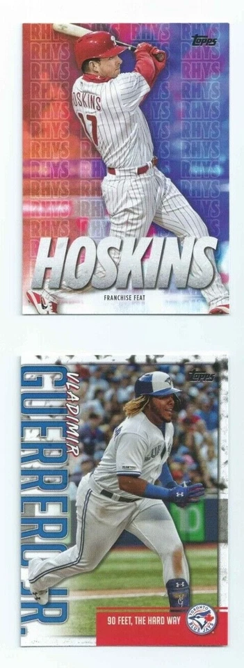 2020 Topps Series 1 Vladimir Guerrero Jr. / Rhys Hoskins Walmart & Target Insert - Image 1 of 1
